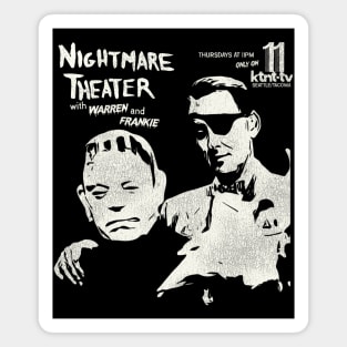 Nightmare Theater with Warren & Frankie Seattle Horror Hosts Magnet